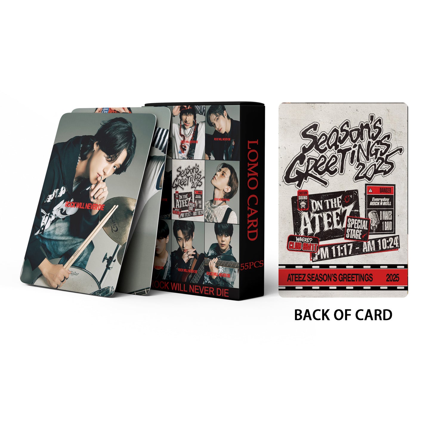 Ateez '2025 Season's Greetings' 55-Piece Photocard Collector's Set