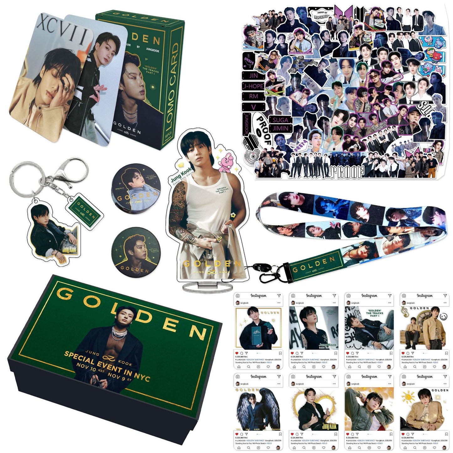 BTS Jung Kook 'Golden' ARMY Gift Box