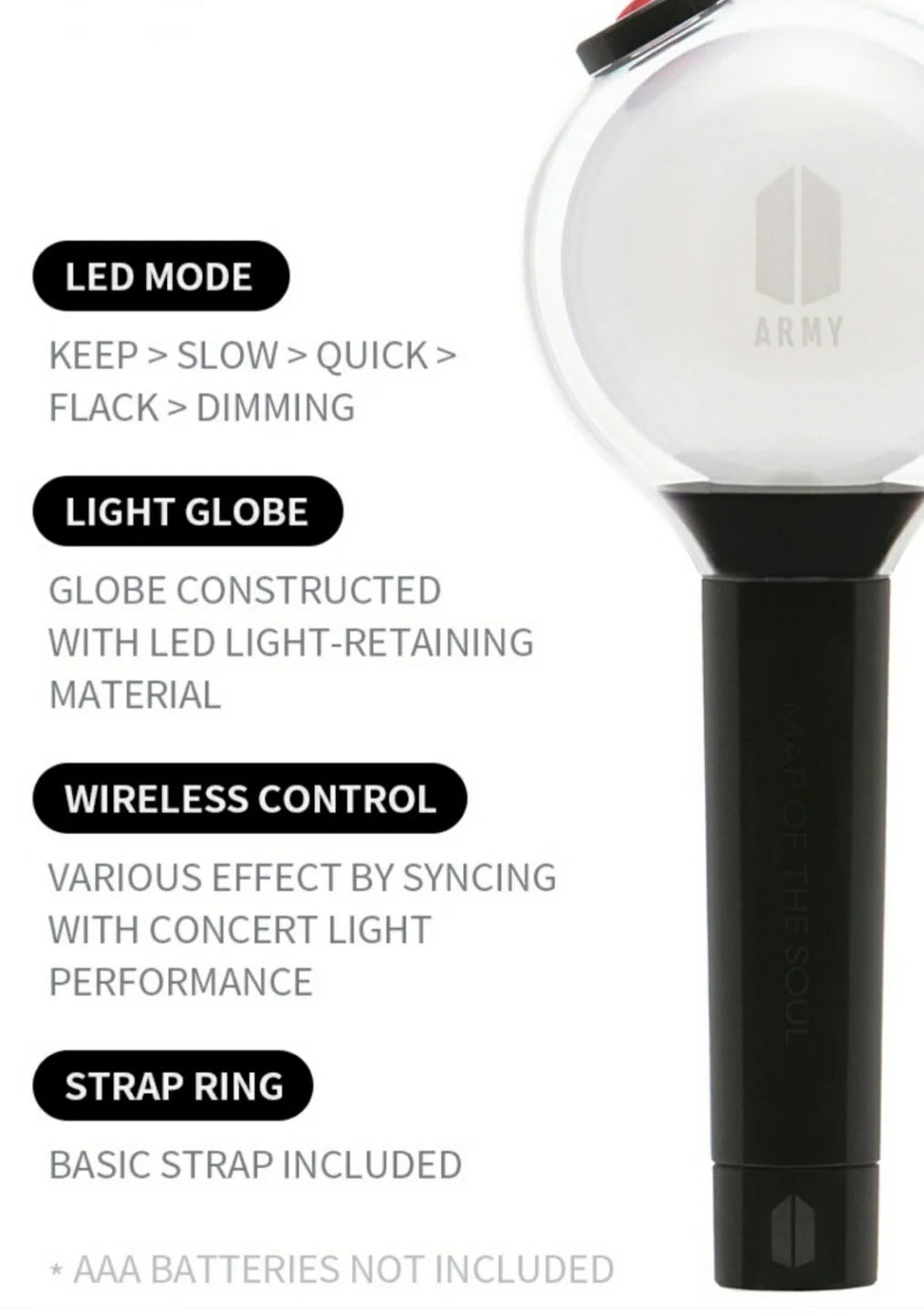 BTS Official Light Stick MAP OF THE SOUL Special Edition