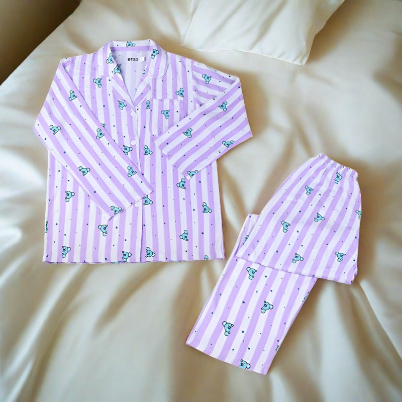 BT21 Long Sleeve Pajama Set