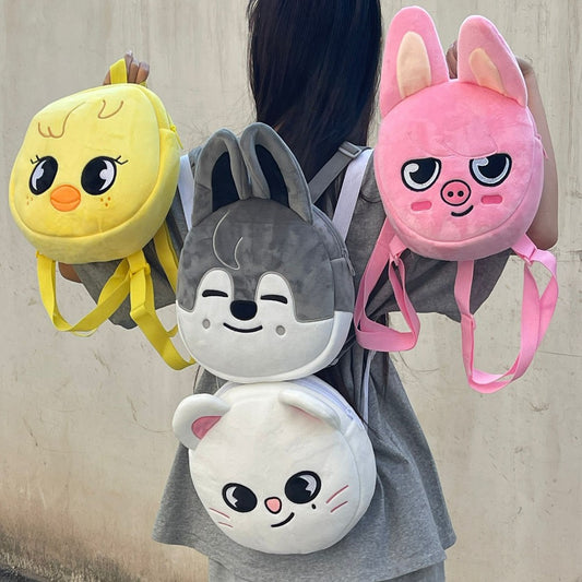 Stray Kids SKZOO Cute Plush Backpack