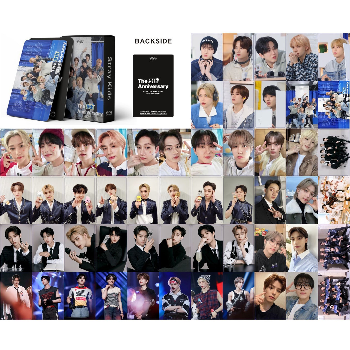 Stray Kids 55-Piece Photocard Collector's Set