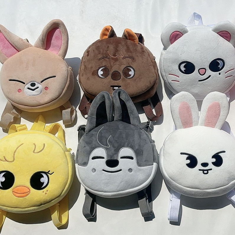 Stray Kids SKZOO Cute Plush Backpack