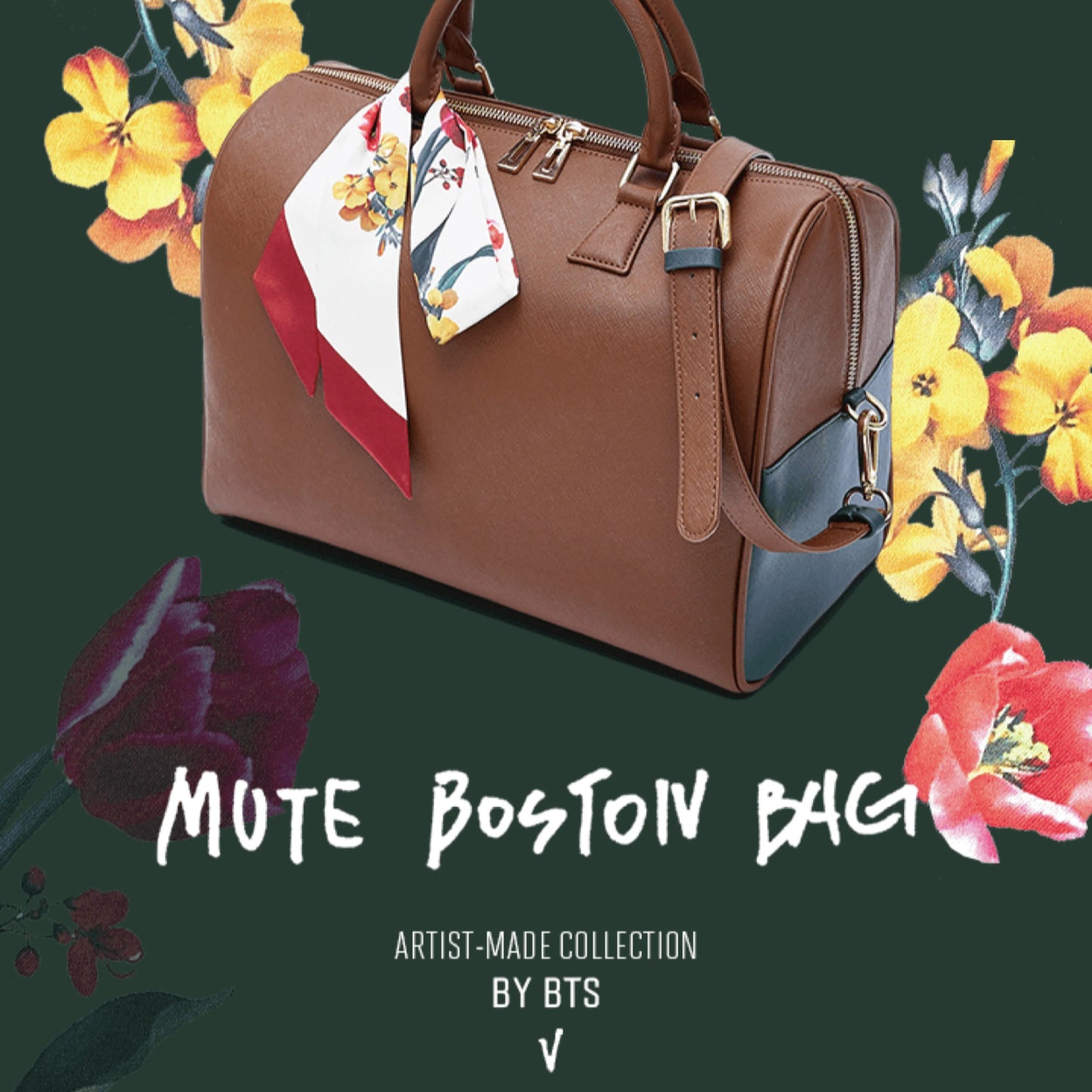 BTS V Mute Boston Bag Limited Edition